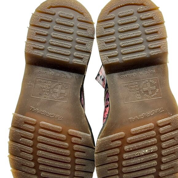 Vintage Dr. Martens Made England Pink London Icons Boots Size 4 UK - Picture 11 of 11